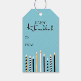 Para Presente Etiqueta de presentes de Natal de Hanukkah feliz m