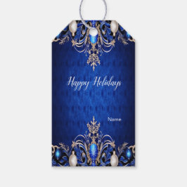 Para Presente Etiqueta de presentes de Natal decorativo azul
