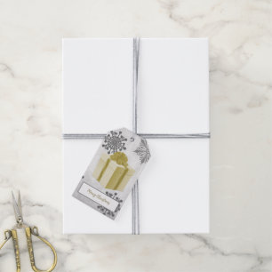 Para Presente Etiqueta de presentes de Natal Dourado