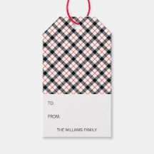 Etiqueta de presentes de Natal Feliz da Xadrez Clá