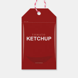 Para Presente Etiqueta de presentes do Ketchup de Tomato Vermelh