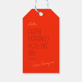 Para Presente Etiqueta de presentes engraçada