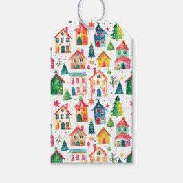 Para Presente Etiqueta de presentes nas casas de Natal festivas