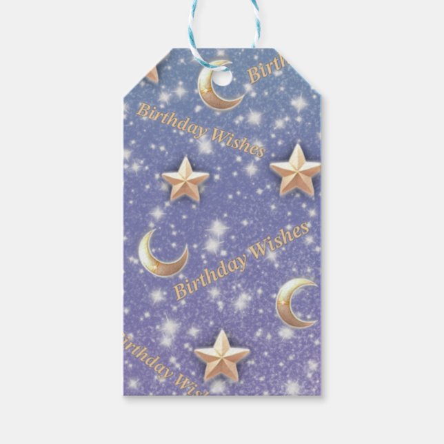 Para Presente Etiqueta de presentes personalizada de aniversário (Frente)