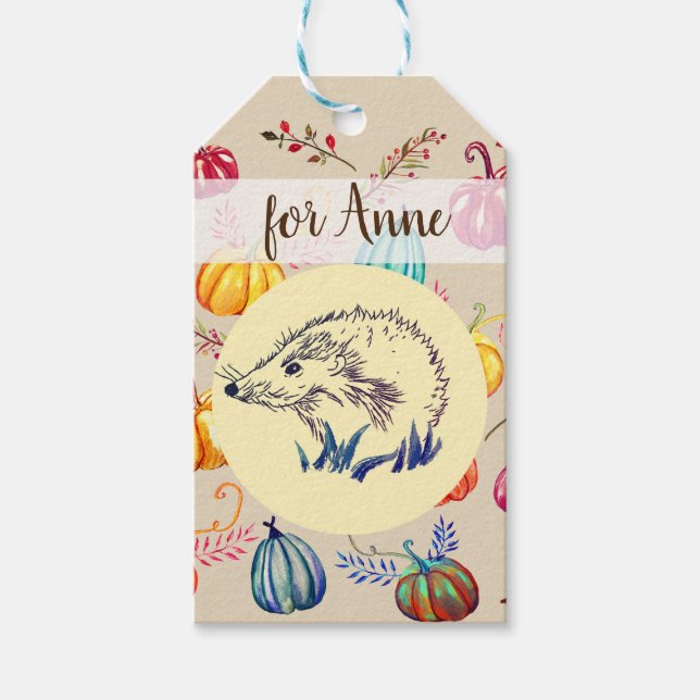 Para Presente Etiqueta de presentes personalizada de arte de out (Frente)