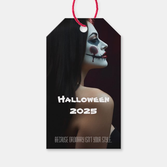 Para Presente Etiqueta de presentes personalizada em negrito - E (Frente)