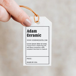 Para Presente Etiqueta de Produto e Etiqueta de Informações da T