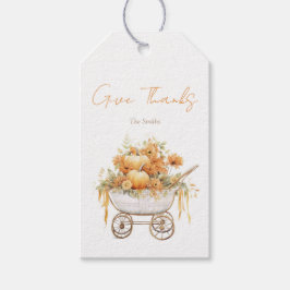 Para Presente Etiqueta de Retângulo de Aquarela com Carruagem de