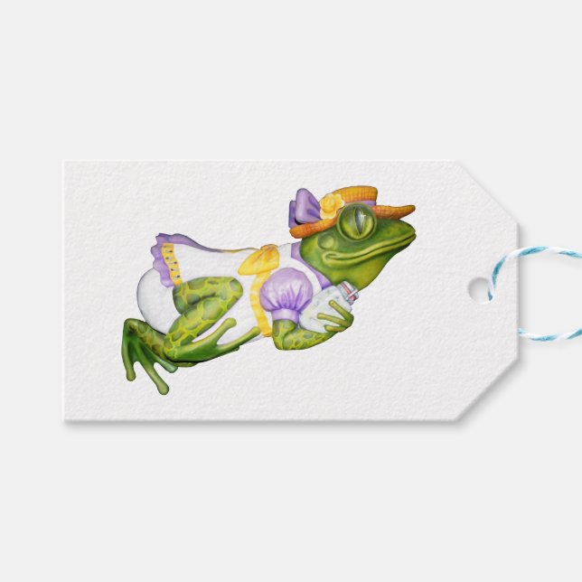 Para Presente Etiqueta de Sapo Carrossel Animal Photo Gift (Frente (horizontal))