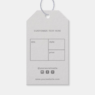 Para Presente Etiqueta de travamento do logotipo comercial Etiqu