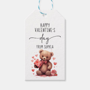 Para Presente Etiqueta de urso dia de os namorados