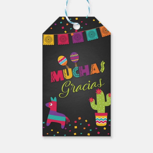 Para Presente Etiqueta do Favor Fiesta (Frente)