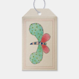Para Presente Etiqueta Dotty Butterfly Gift