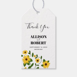 Para Presente Etiqueta Favorável do Boho Sunflower