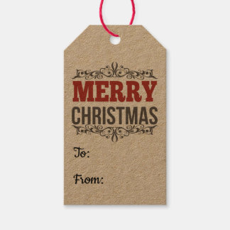 Para Presente Etiqueta Feliz de Natal