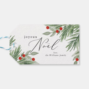 Para Presente Etiqueta Festiva Evergreen Gift