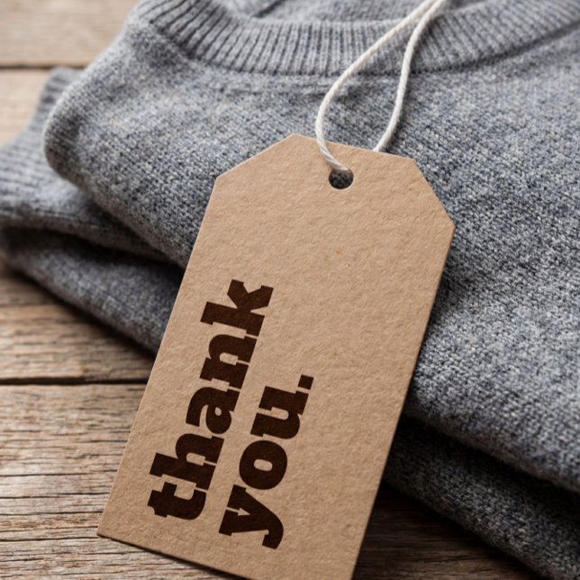 Para Presente Etiqueta Mínima Simples de Swing de Preço Comercia (Criador carregado)