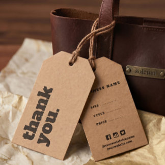 Para Presente Etiqueta Mínima Simples de Swing de Preço Comercia