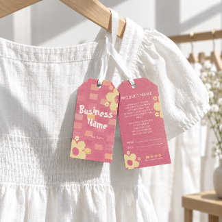 Para Presente Etiqueta Pendente de Preço de Produto Chic Pink Da