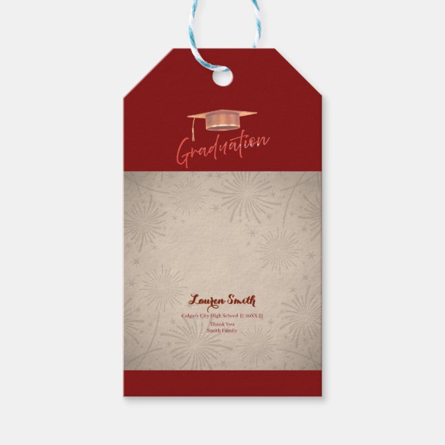 Para Presente Etiqueta Personalizada de Agradecimento de Formatu (Frente)