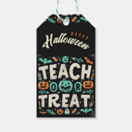 Para Presente Etiqueta personalizada de Ensino ou Tratar present