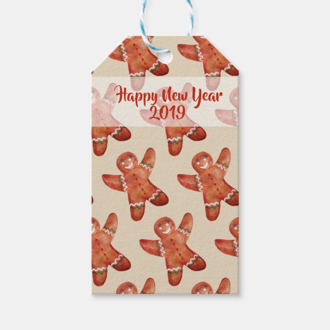 Para Presente Etiqueta Personalizada Do Gingerpão (Frente)