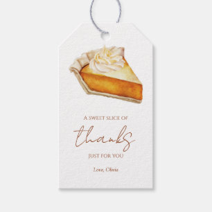 Para Presente Etiqueta Rastreada de Pizza de Pumpkin com Retângu