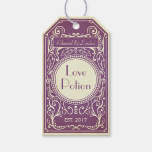 Para Presente Etiqueta roxa do apothecary da poção de amor do
