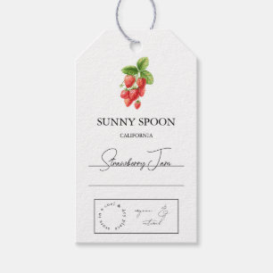 Para Presente Etiqueta Strawberry Hang