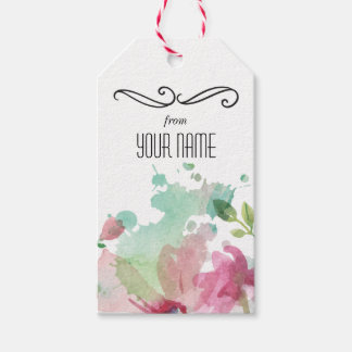Para Presente Etiqueta Watercolor Tarjeta Regalo Agradecimiento