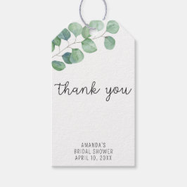 Para Presente EUCALYPTUS - etiqueta do obrigado do chá de panela