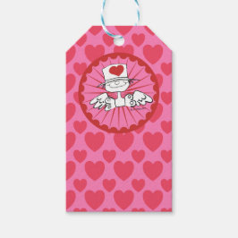 Para Presente "Fada do Coração" © Aniversário - Etiqueta