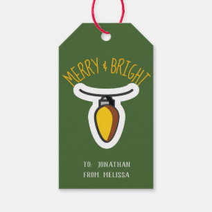 Para Presente Feliz de Natal Personalizada e Etiqueta de Present