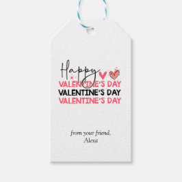 Para Presente Feliz dia de os namorados, simples etiqueta de pre