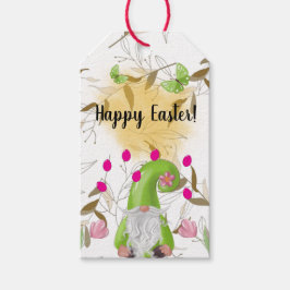 Para Presente Felz pascoa com a etiqueta Bunny, Gnome e Iris Gif