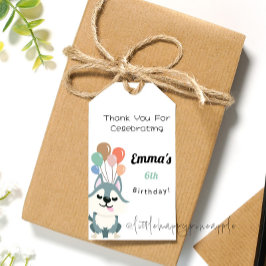 Para Presente Festa de aniversário do rouco Obrigado Etiqueta do