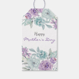 Para Presente Lilac e Mint Floral | Etiqueta de presentes do Dia