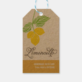 Para Presente Limoncello Gift Tag, etiqueta de favor, etiqueta s