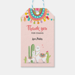 Para Presente Llama obrigado você etiqueta Fiesta Cactus Alpaca 