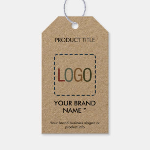 Para Presente Logotipo Kraft Simples Vestuário Moderno Etiqueta
