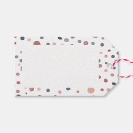 Para Presente Marcas Confetti Aquarela Pontos Etiqueta de Presen