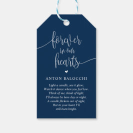 Para Presente Marinho Azul, Vela Memorial, Etiqueta de Serviço F