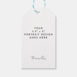 Para Presente Modelo de etiqueta de favor vertical 3,5x2"
