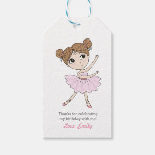 Para Presente Obrigado etiqueta a bailarina dos Tag do favor