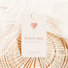 Para Presente Obrigado por comemorar conosco a etiqueta com cora