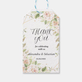 Para Presente Obrigado por vir a etiqueta de favor do casamento 