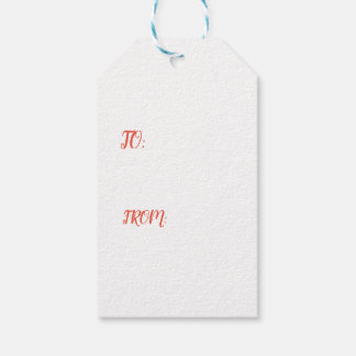 Para Presente PEDAÇOS E MOLA VERMELHA, Etiqueta de presentes