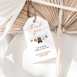 Para Presente Pequena etiqueta de Chá de fraldas de Boo Hallowee