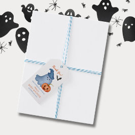 Para Presente Pequena etiqueta de Chá de fraldas de Boo Pumpkin 