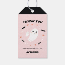 Para Presente Pequeno Boo Halloween Obrigado, etiqueta